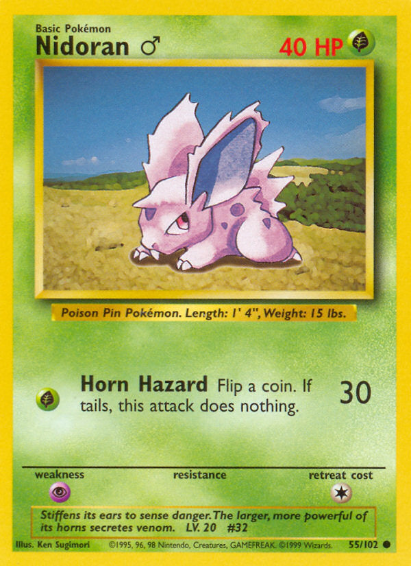 Base set Nidoran ♂ #55/102 unlimited
